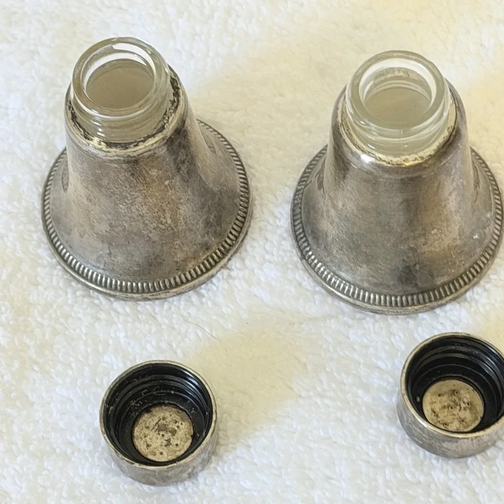 Vintage MCM Duchin Creation Sterling Silver Weighted Salt And Pepper Shakers